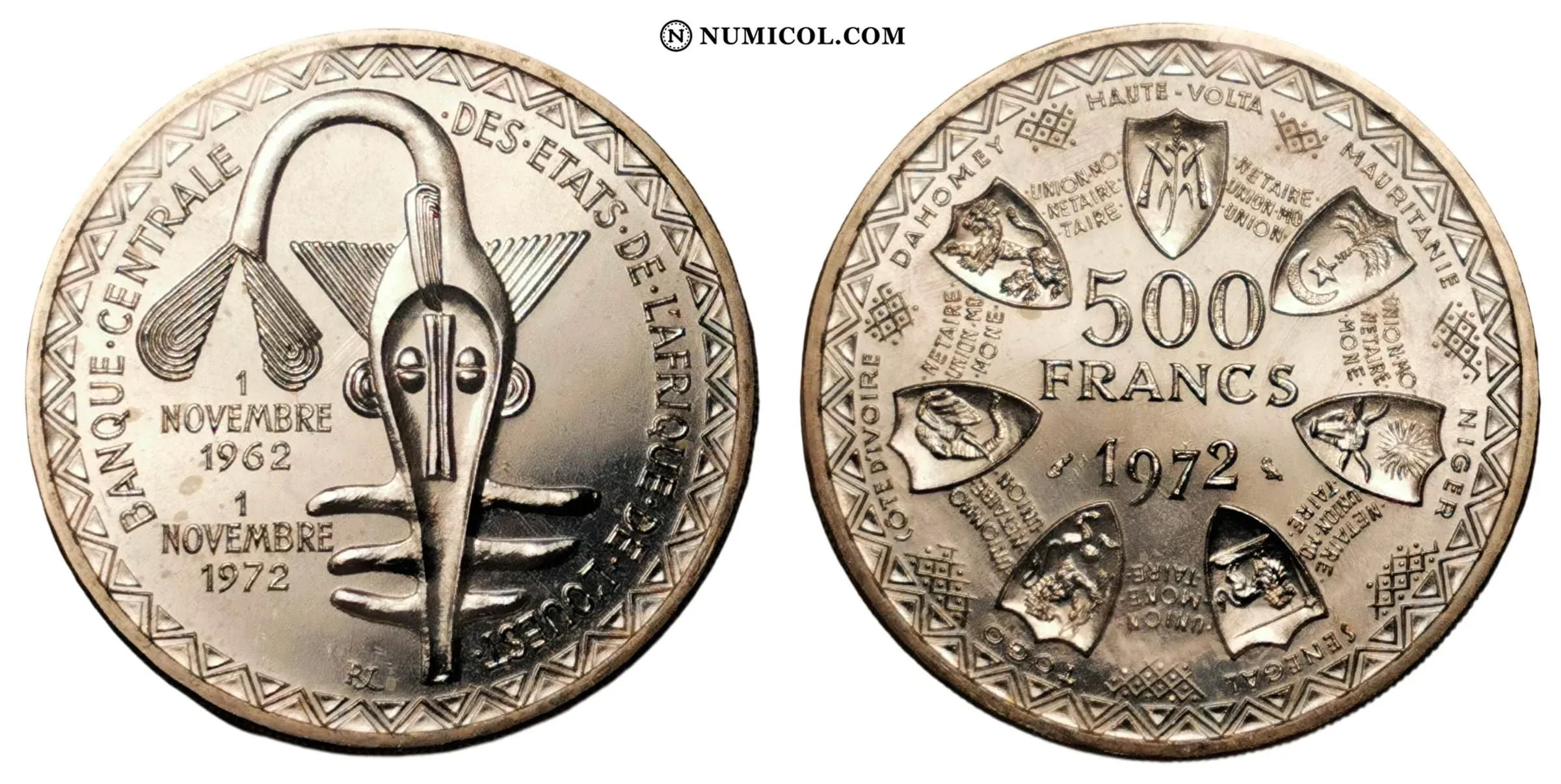 Moneda 500 Francos CFA (Monetary Union)