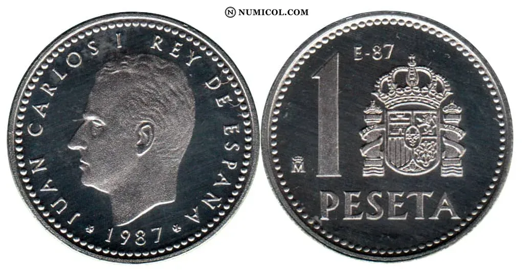Peseta E-87 de la III Exposición Nacional de Numismática (1/3)