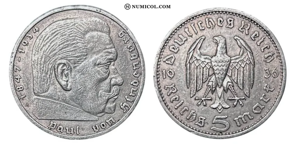 5 Reichsmark (Paul von Hindenburg)