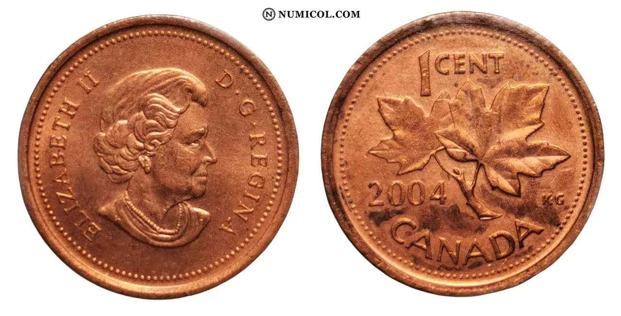 1 Cent - Elizabeth II (4th portrait; non-magnetic)