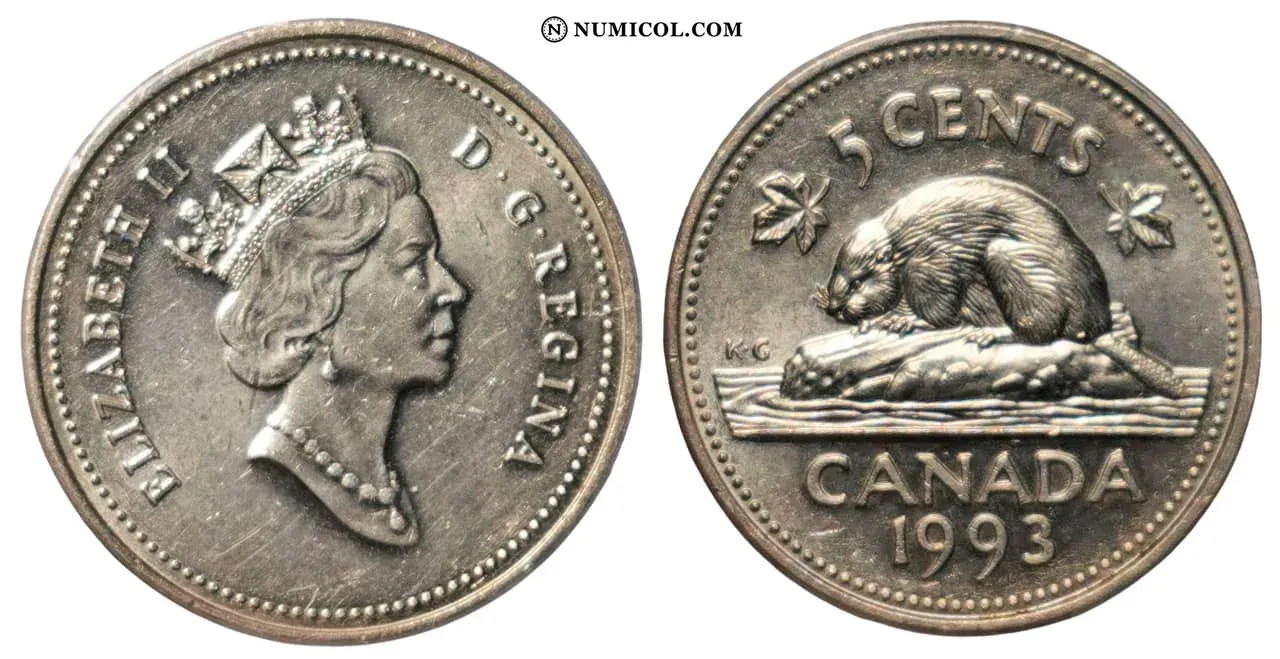 5 Cents - Elizabeth II (3rd portrait)