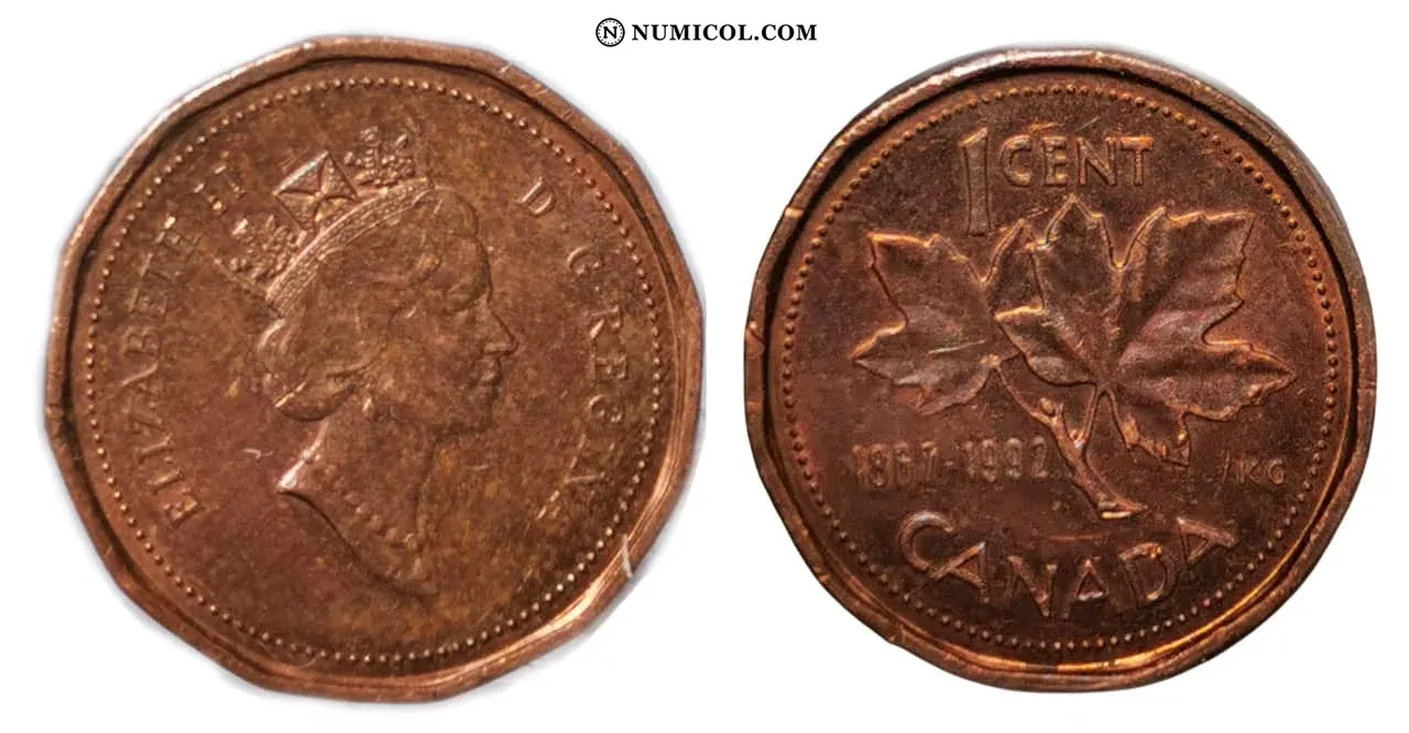 1 Cent - Elizabeth II (3rd portrait, Confederation)