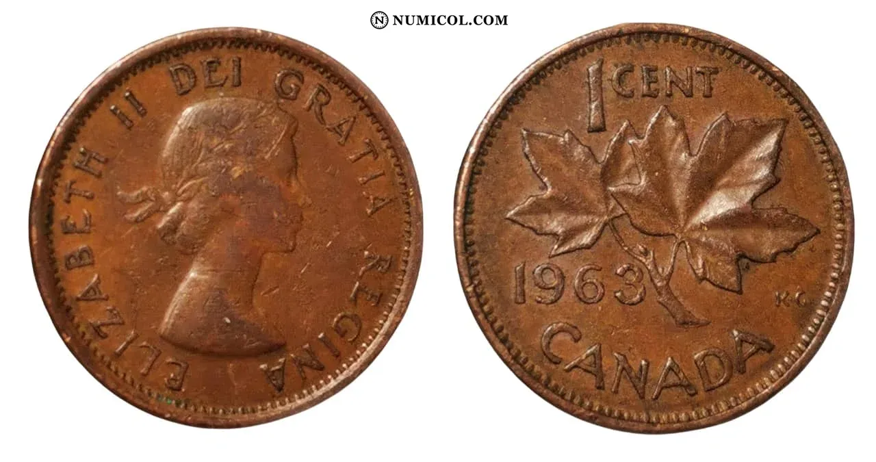 1 Cent - Elizabeth II (1st portrait)