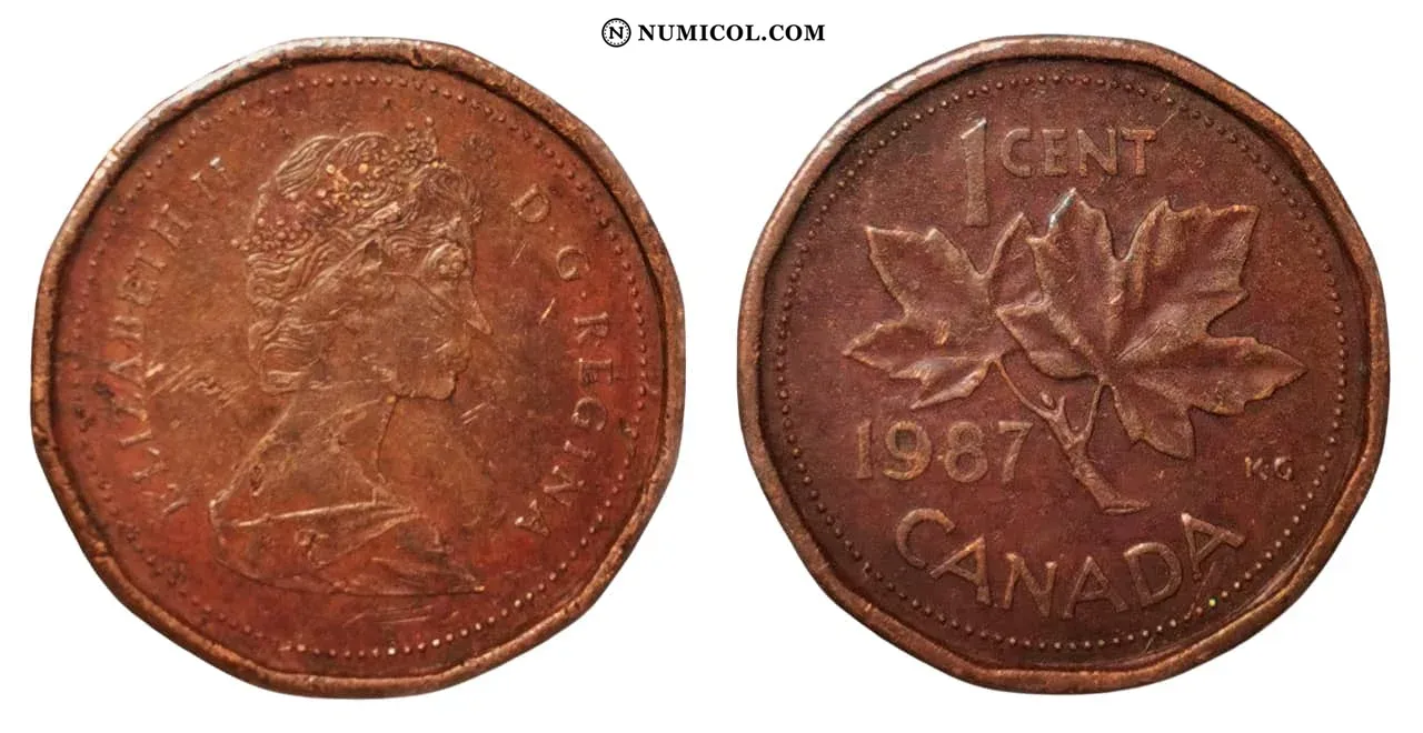 1 Cent - Elizabeth II 2nd portrait, 12 sided