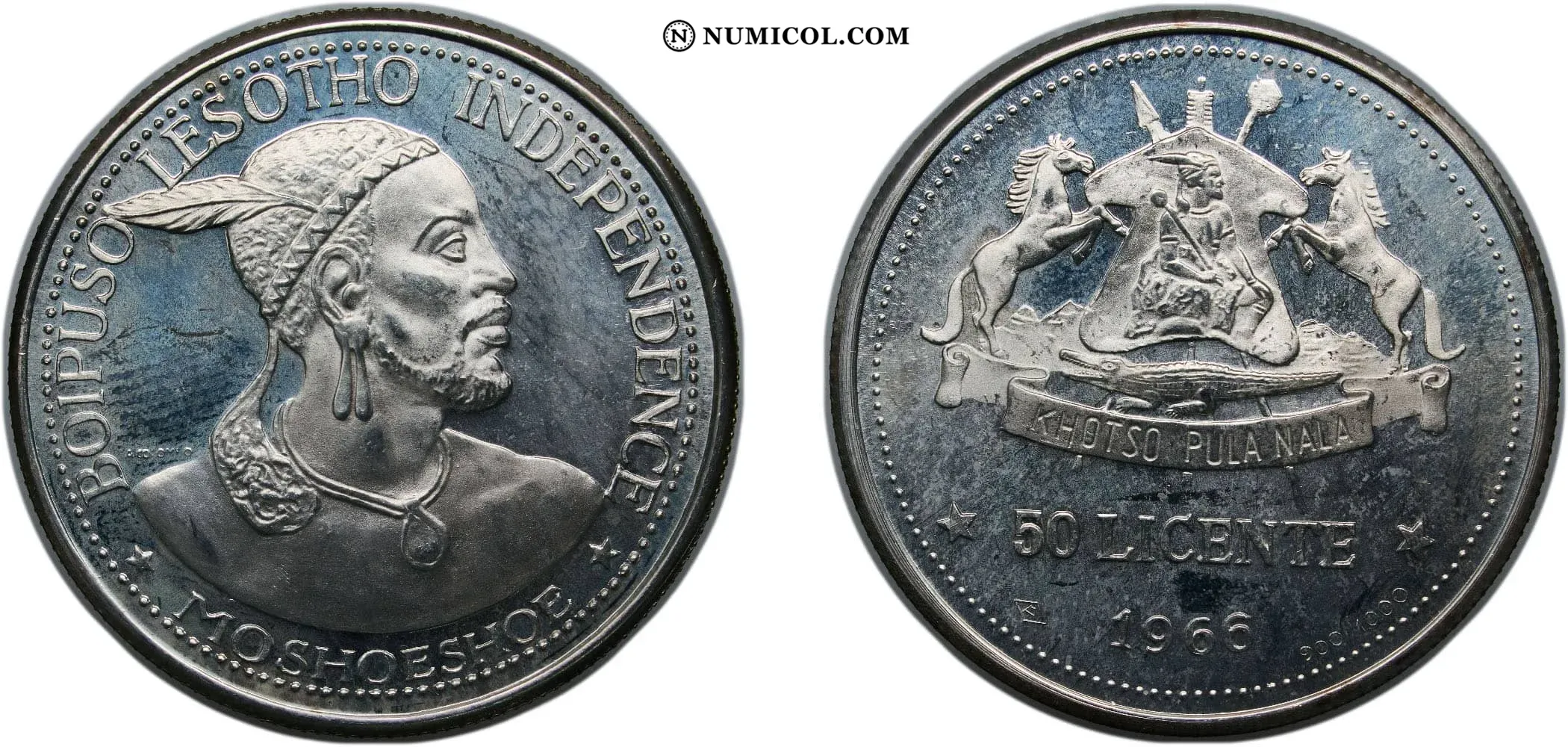 50 Licente - Moshoeshoe II (Consecución de la Independencia)