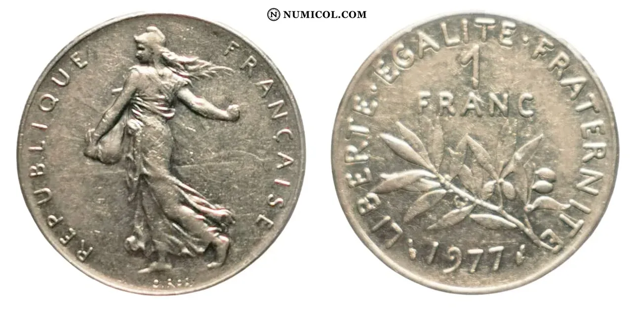 1 Franc (Signature "O. Roty")