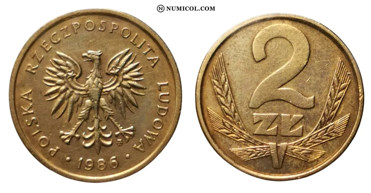 2 Zlotys (2nd Eagle Design)