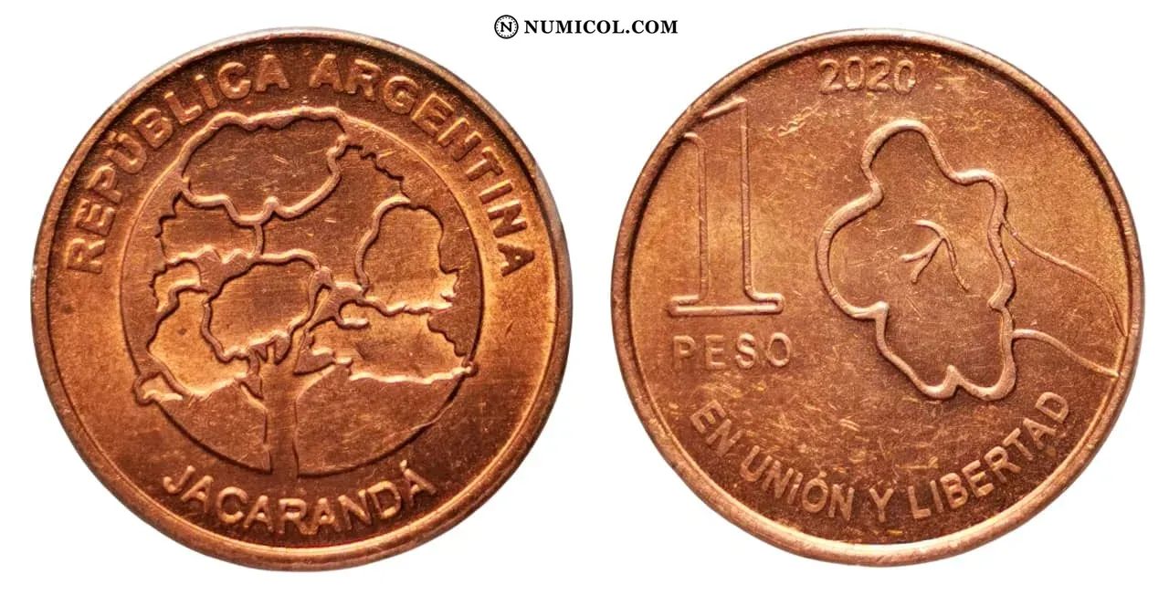 Moneda 1 Peso año 2020