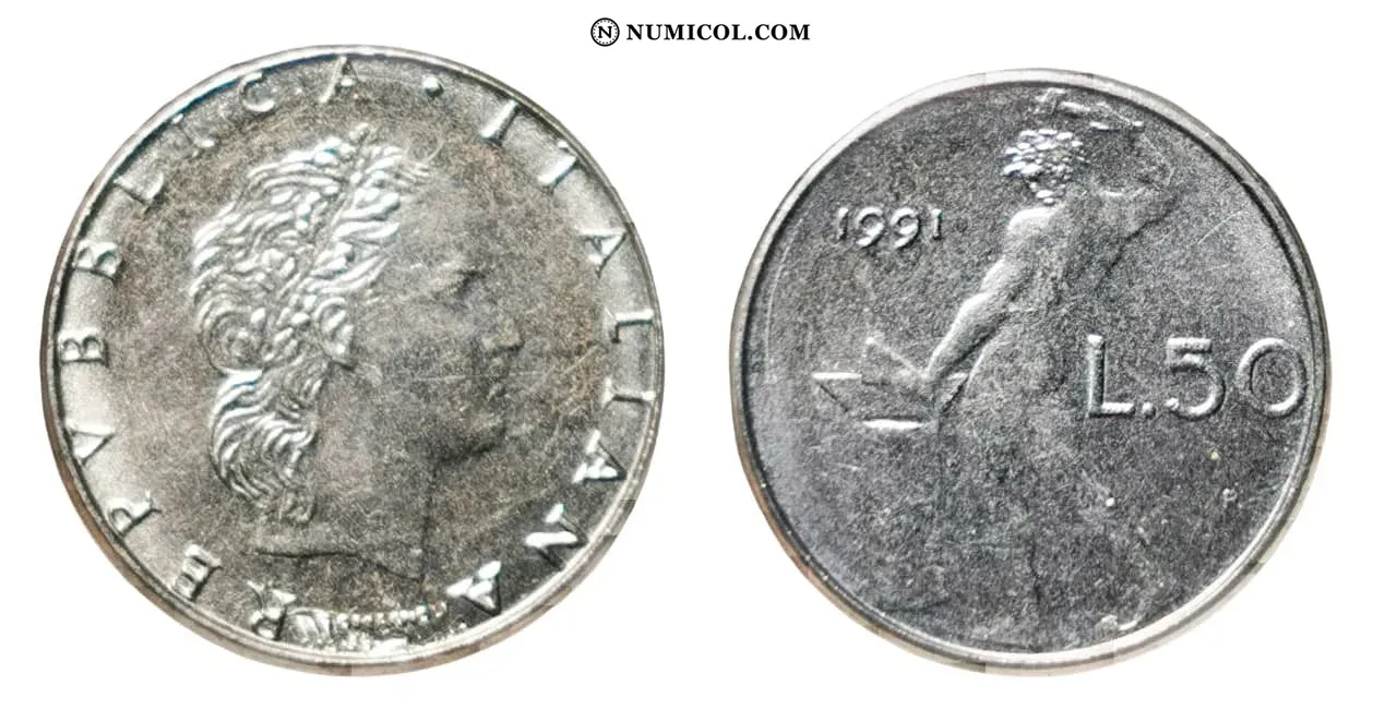 50 Lire (small type)