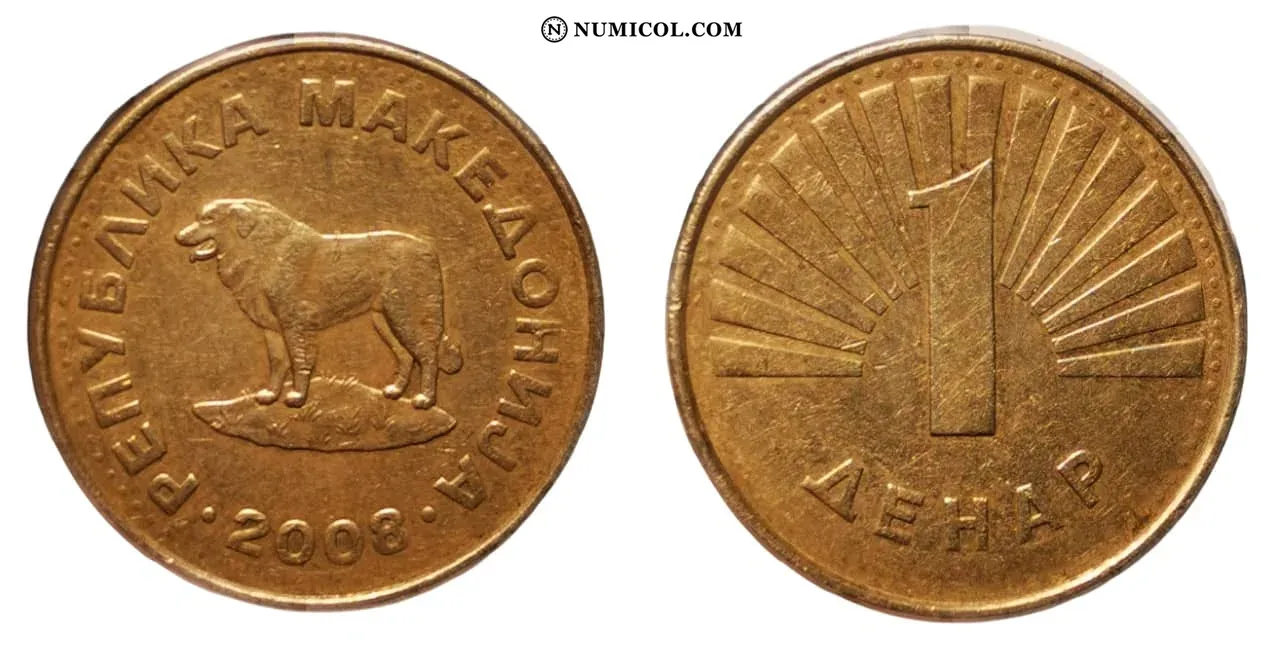 Moneda 1 Denar año 2008